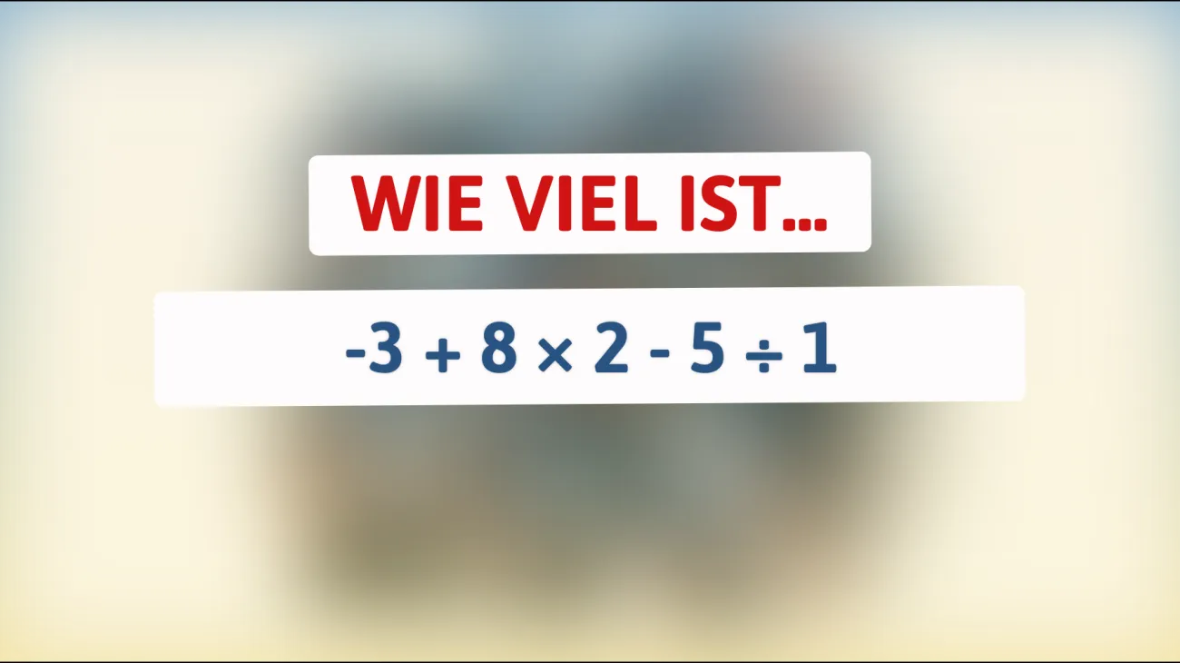 Nur 1% können dieses simple Mathe-Rätsel lösen! Gehören Sie dazu? Finden Sie die Lösung!"