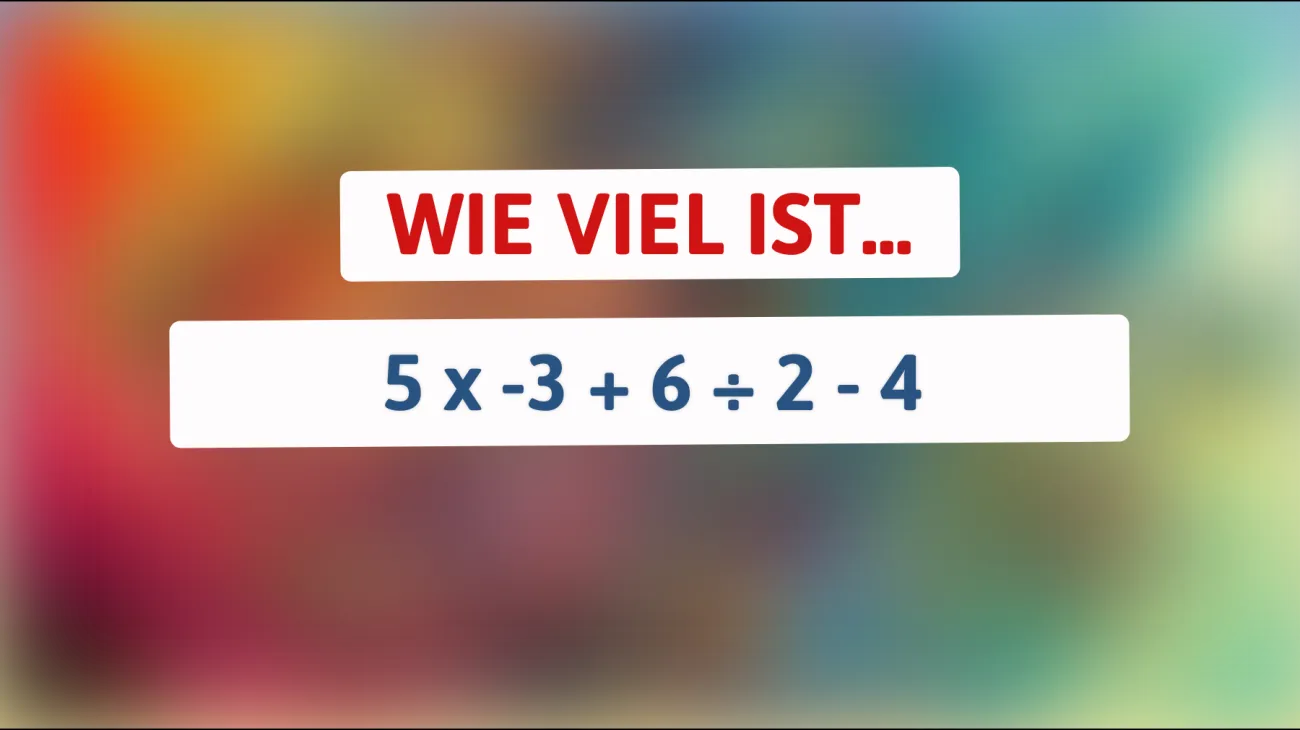 Nur für Geistesgiganten: Kannst du das Rätsel lösen, das alle überfordert?"